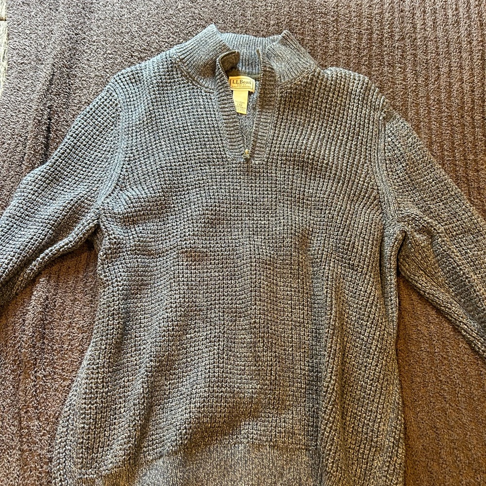 L.L. Bean Blue Knit Sweater